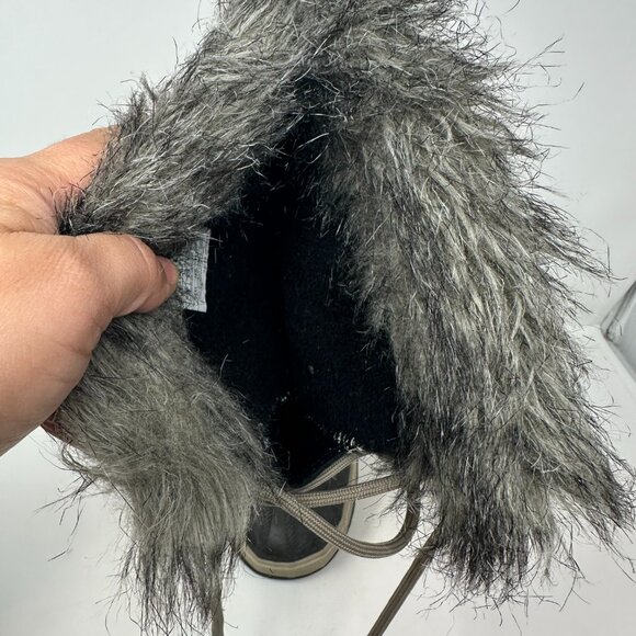 Sorel Cate The Great NL1642-221 Tusk Stone Brown Leather Tall Boots 6 - Picture 16 of 16